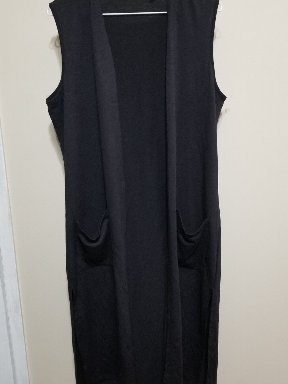 Cyrus Cardigan Black Small Sleeveless Midi Nwotags